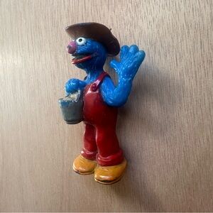 Vintage 90’s Grover 2.5” Sesame Street JHP Solid Kids Toy Figure